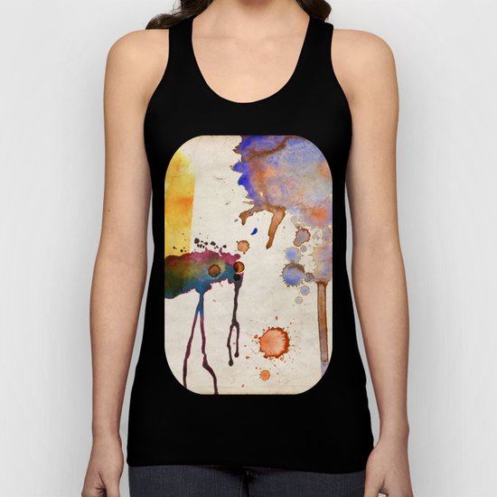 Multicolor Splash Unisex Tank Top
