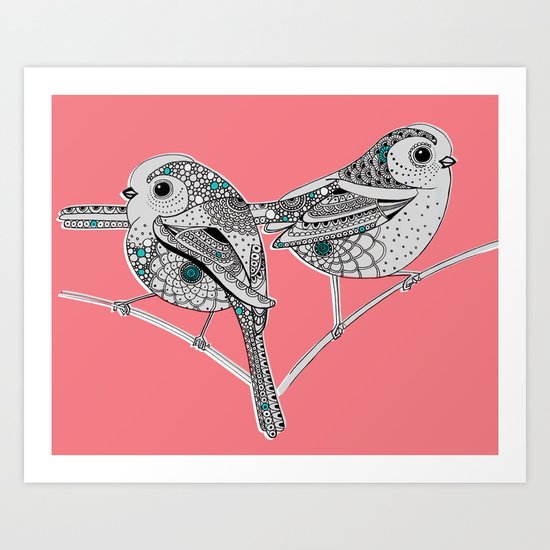 Two birds Art Print