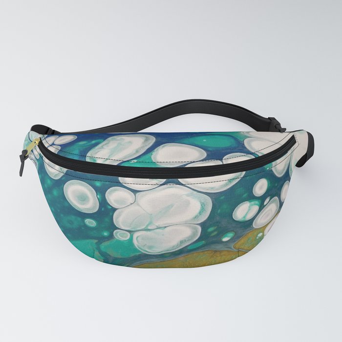 Floating Cloud Acrylic Pour Fanny Pack