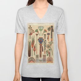 Egyptian Ornaments V Neck T Shirt