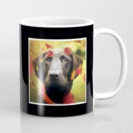 Old Black Labrador Retriever Just Enjoying Nature Coffee Mug