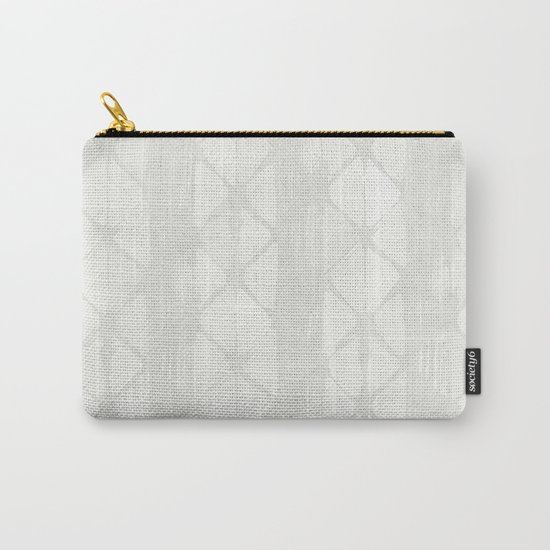 Simply Braided Chevron Lunar Gray Carry-All Pouch