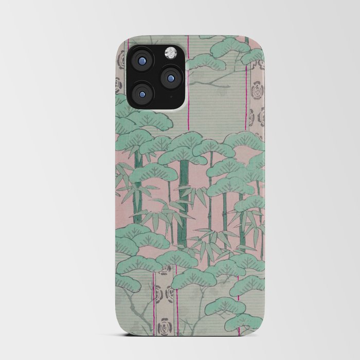 Bamboo Forest Vintage Japanese Retro Print iPhone Card Case