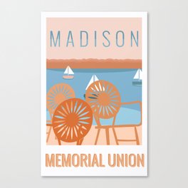 Memorial Union Travel Poster Canvas Print