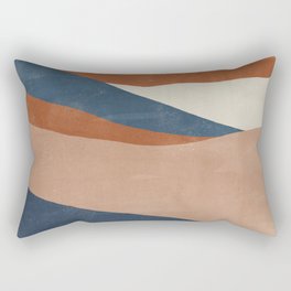 Boho Sun | Navy & Rust Rectangular Pillow