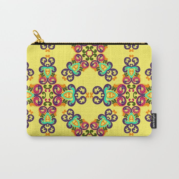 Ethnic Curlsley Pattern 1 Carry-All Pouch