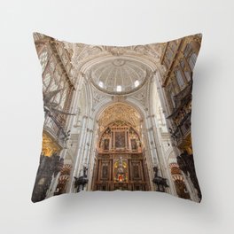 Spain Photography - Inside A Mosque In Córdoba Throw Pillow
