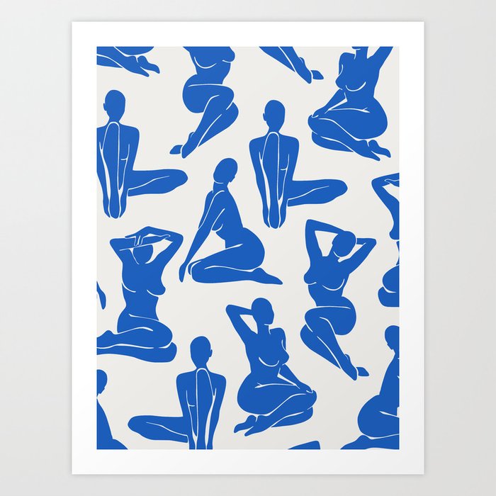 Blueberry Ladies Art Print