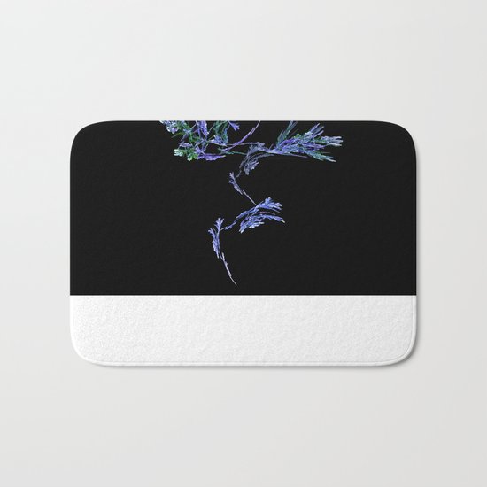Winter Tree Fractal Bath Mat