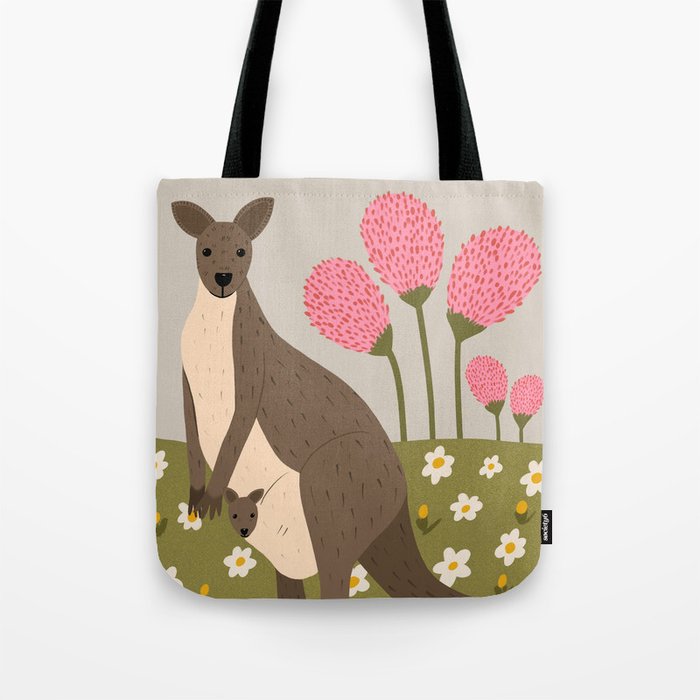 Mommy Kangaroo  Tote Bag