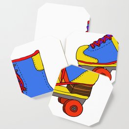 Roller Skate Disco Rink Classic Coaster