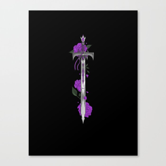 Thorn Sword Purple Canvas Print