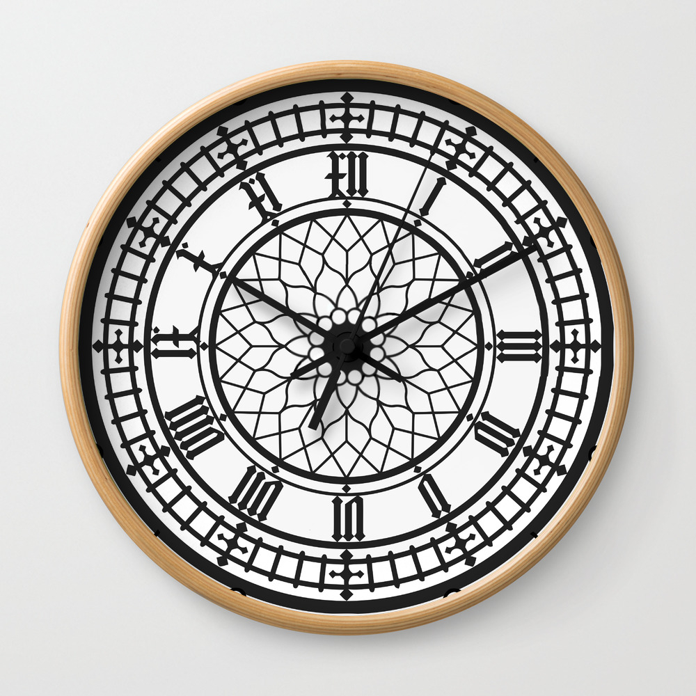 Big Ben Clock Face Intricate Vintage Timepiece Watch Wall Clock