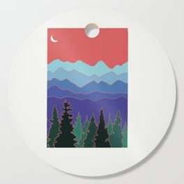 Morning Mountainscape Cutting Board