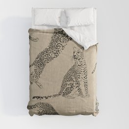 tan leopard pattern Comforter