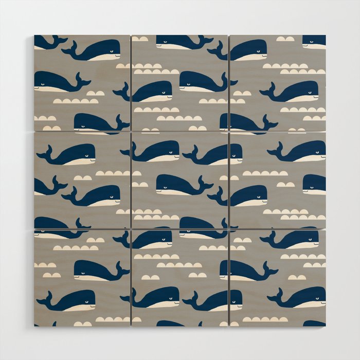 Whales Nautical Ocean Theme Grey Kids Room Nursery Boys Or Girls