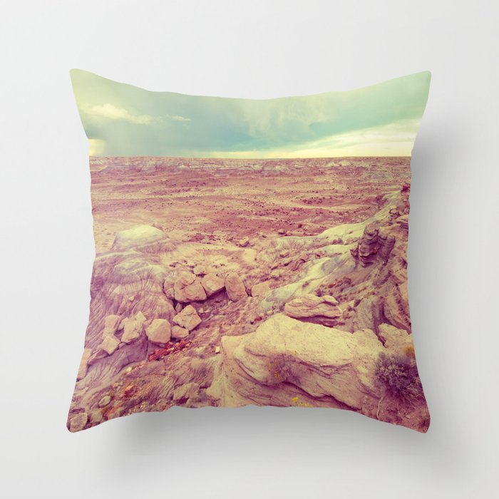 Desert Rain Throw Pillow