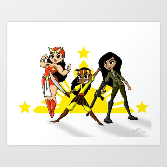 Super Pinay Friends Forever! Art Print