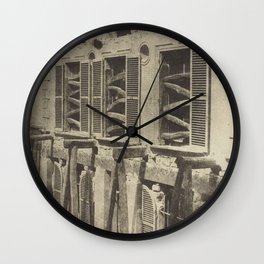 Hippolyte Bayard - Vieille Maison En Restauration (1842/50, printed 1965) Wall Clock