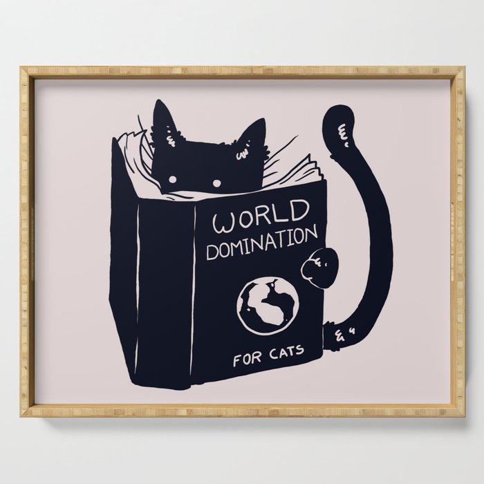 World Domination For Cats Serving Tray