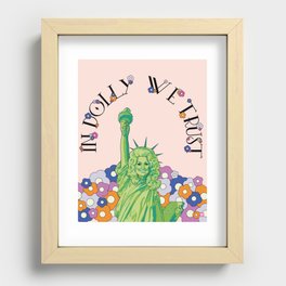 In Dolly We Trust Recessed Framed Print