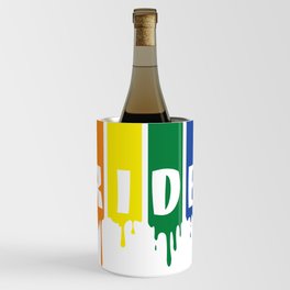Pride Month Wet Color Gay Rainbow  Wine Chiller