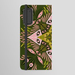 Optical Mandala – Sage & Pink Android Wallet Case