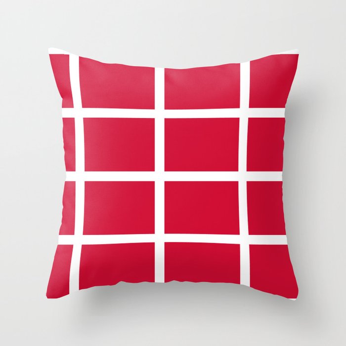 abstraction from the flag of denmark Throw Pillow
