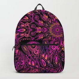 Dark Purple Mandala Design Backpack
