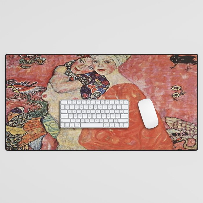 Gustav Klimt,The Women Friends Desk Mat