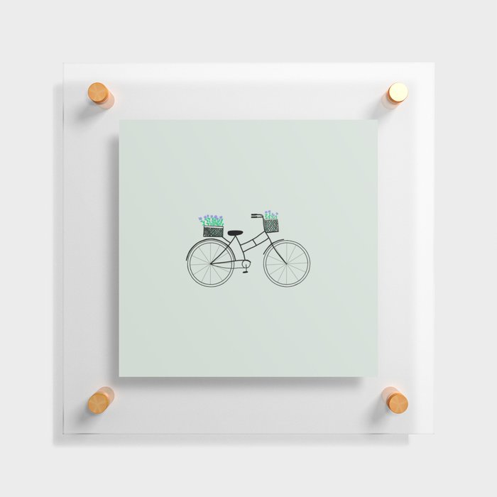 Spring Bicycle Floating Acrylic Print