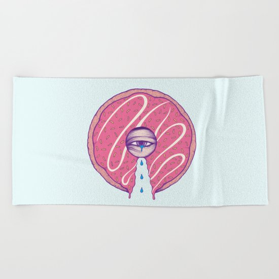 Donut Cry Beach Towel