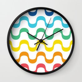 Copacabana Beach Colors Wall Clock