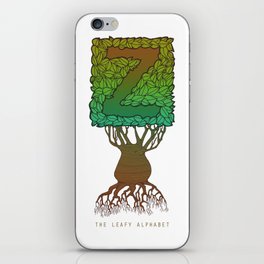 Leafy Z: The Leafy Alphabet iPhone Skin