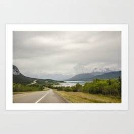 Roadtrip through the Rocky Mountains Art Print