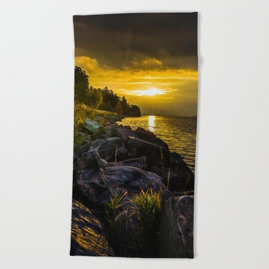 Morning Gold II Beach Towel