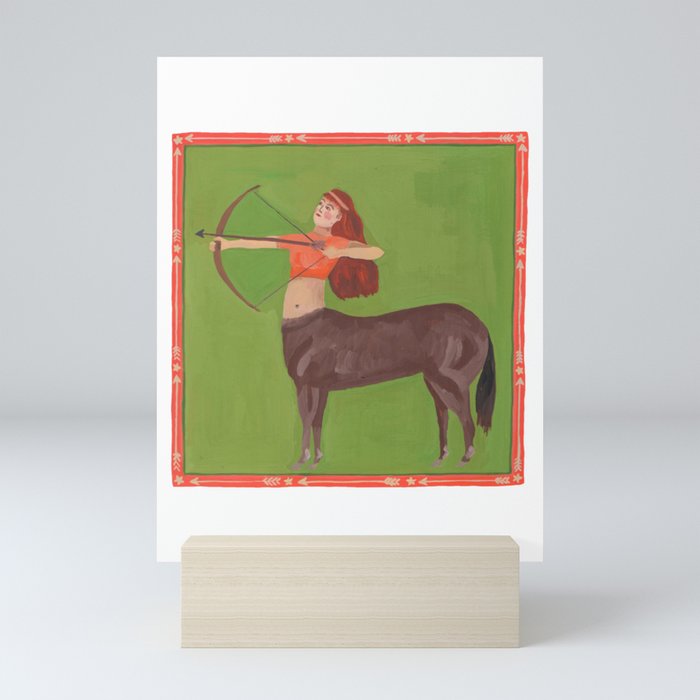 Sagittarius Warrior Woman Mini Art Print