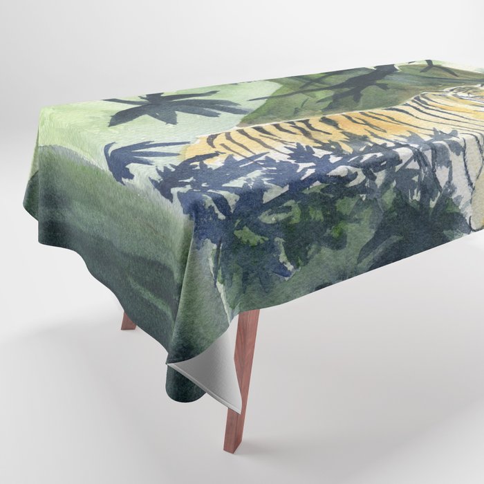 Jungle Tiger Tablecloth