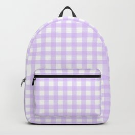 Lavender Gingham Backpack