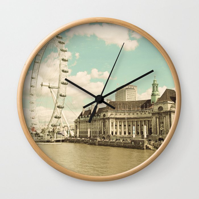 London Eye Love You Wall Clock