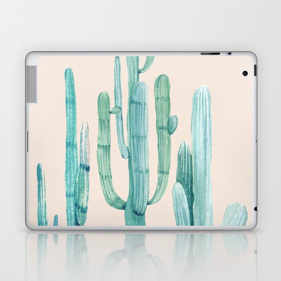 Three Amigos Turquoise + Coral Laptop & iPad Skin