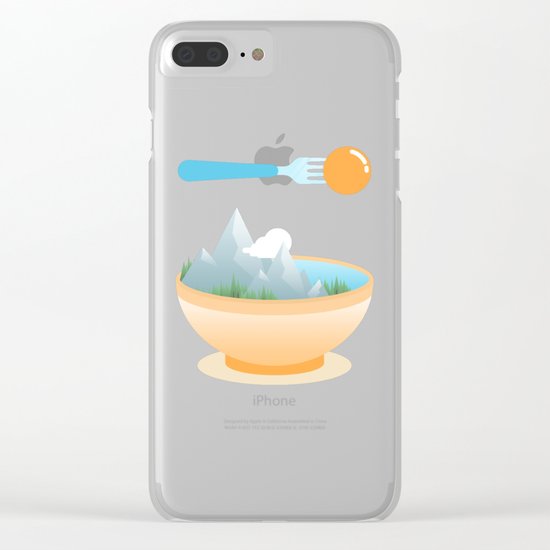 Eat the World Clear iPhone Case