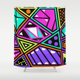 Crazy 80s Shower Curtain