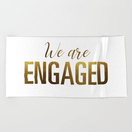 engaged beach towels society6