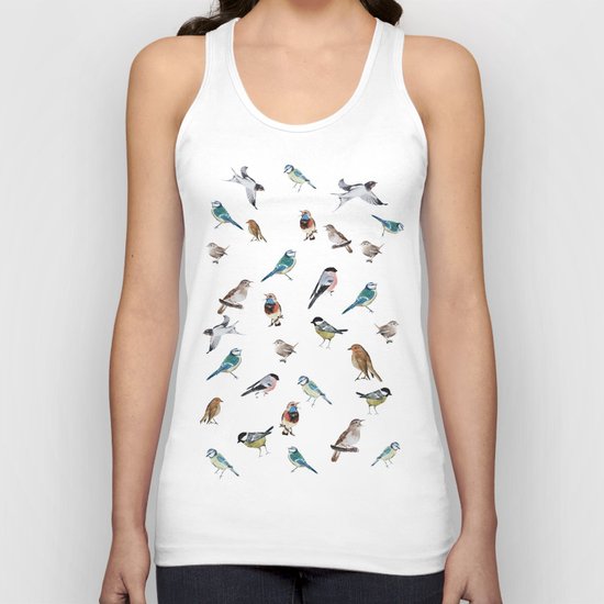 I love birds Unisex Tank Top