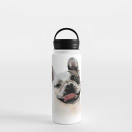Cute French Bulldog Watercolor, Best Gift Idea For French Bulldog Mom, French Bulldog Dad, French Bulldog Owner, And French Bulldog Lover Water Bottle