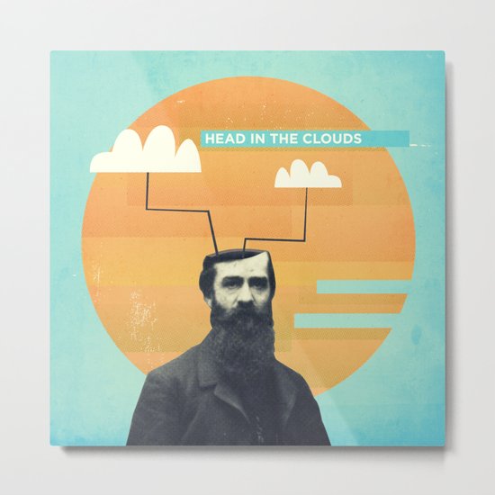 head in the clouds Metal Print