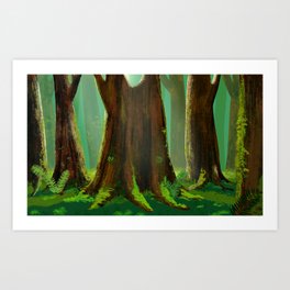 Forest bathing  Art Print