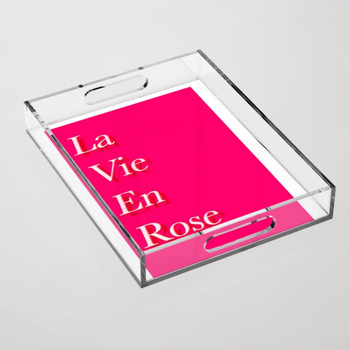 La Vie en Rose Art Print - 2 Acrylic Tray