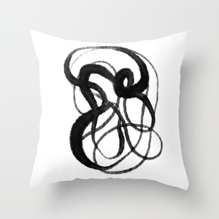 Minimal Drawing. Abstract 148. Throw Pillow